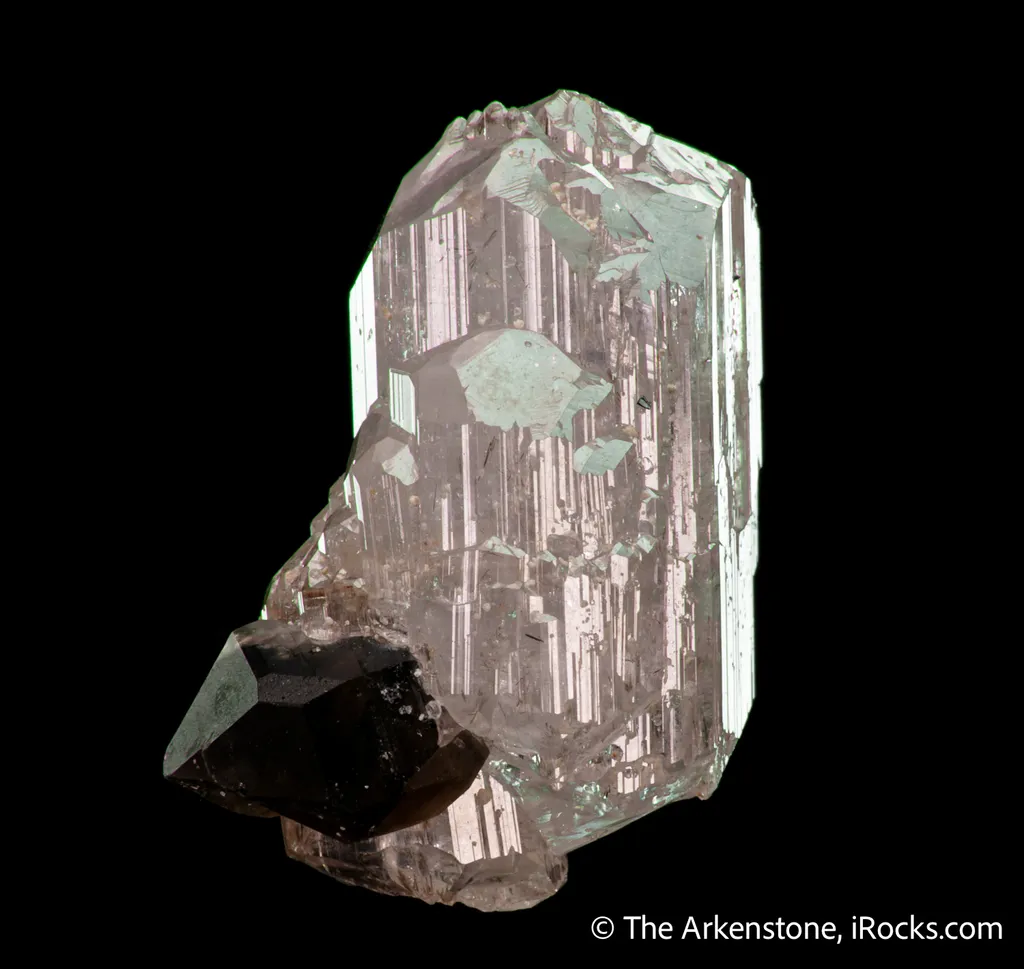 Phenakite with Smoky Quartz image