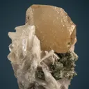 Phenakite with Titanite, Allanite-(Ce) and Calcite - image 1