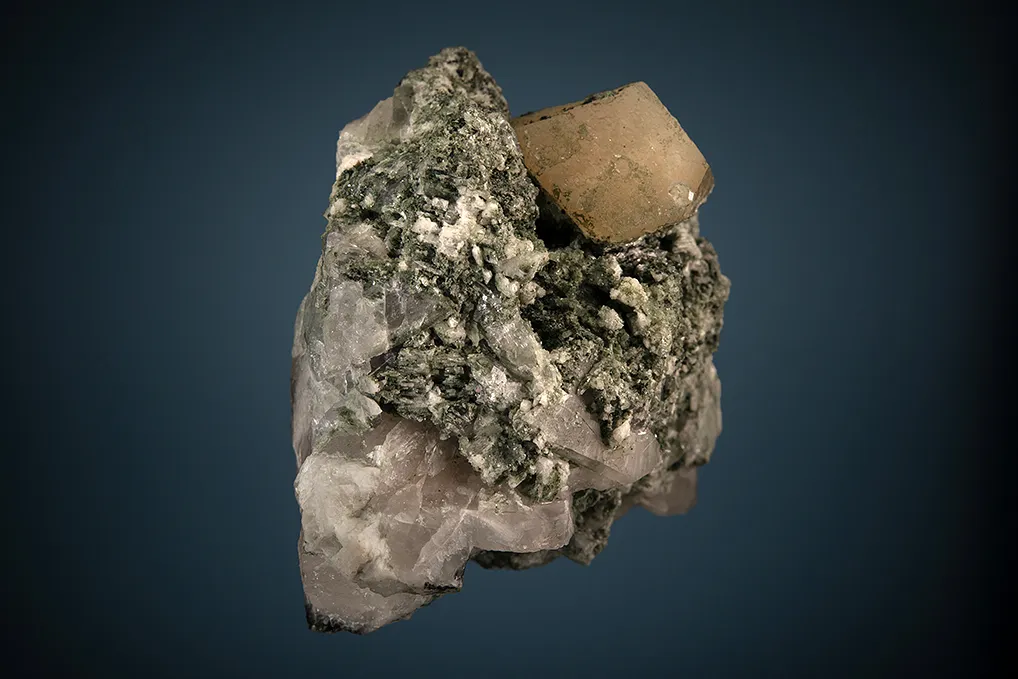 Phenakite with Titanite and Allanite-(Ce) (stabilized) - image 5