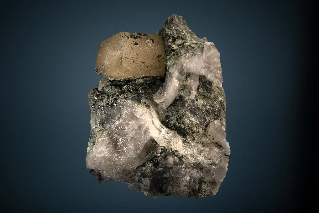 Phenakite with Titanite and Allanite-(Ce) (stabilized) - image 3