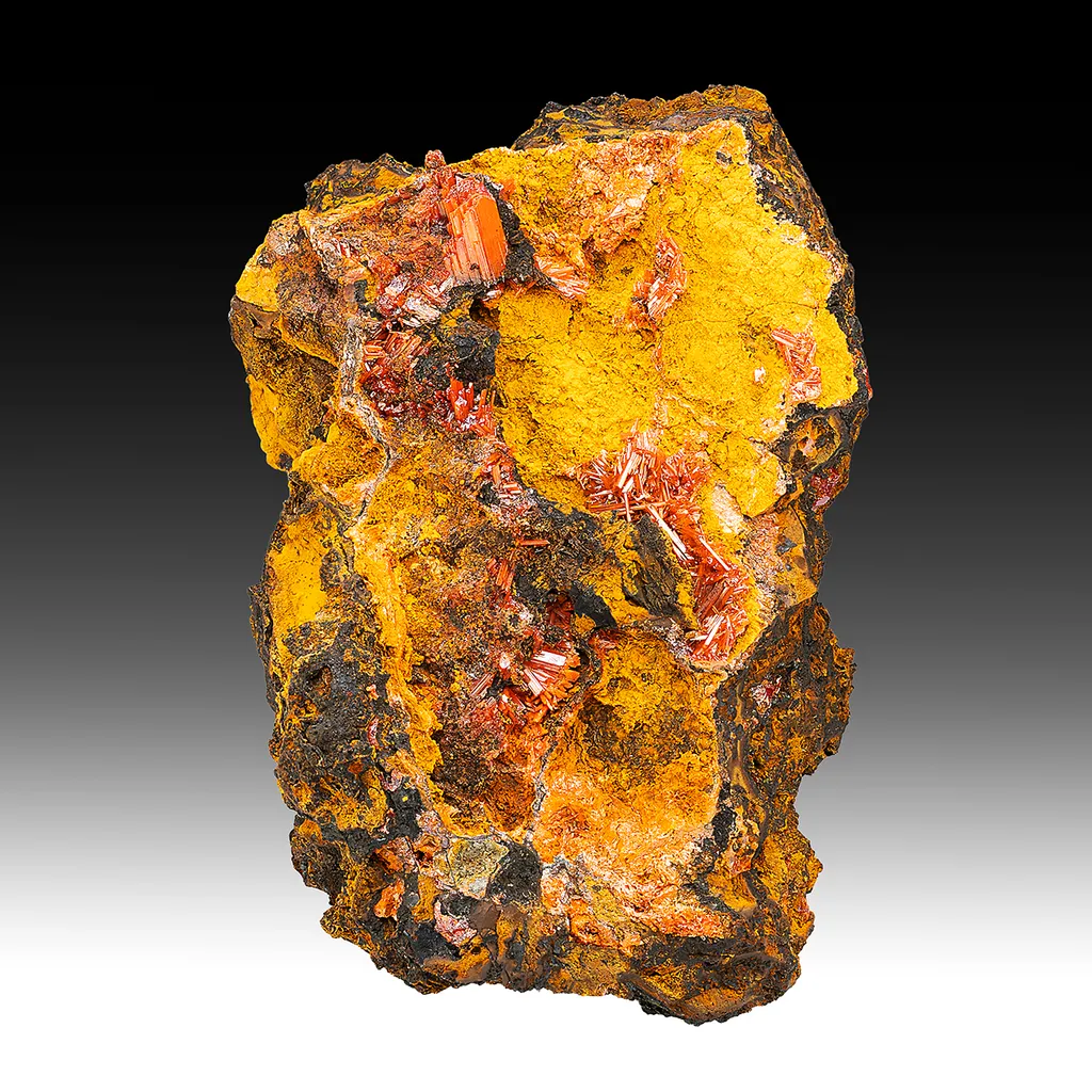 Philipsbornite with Crocoite image