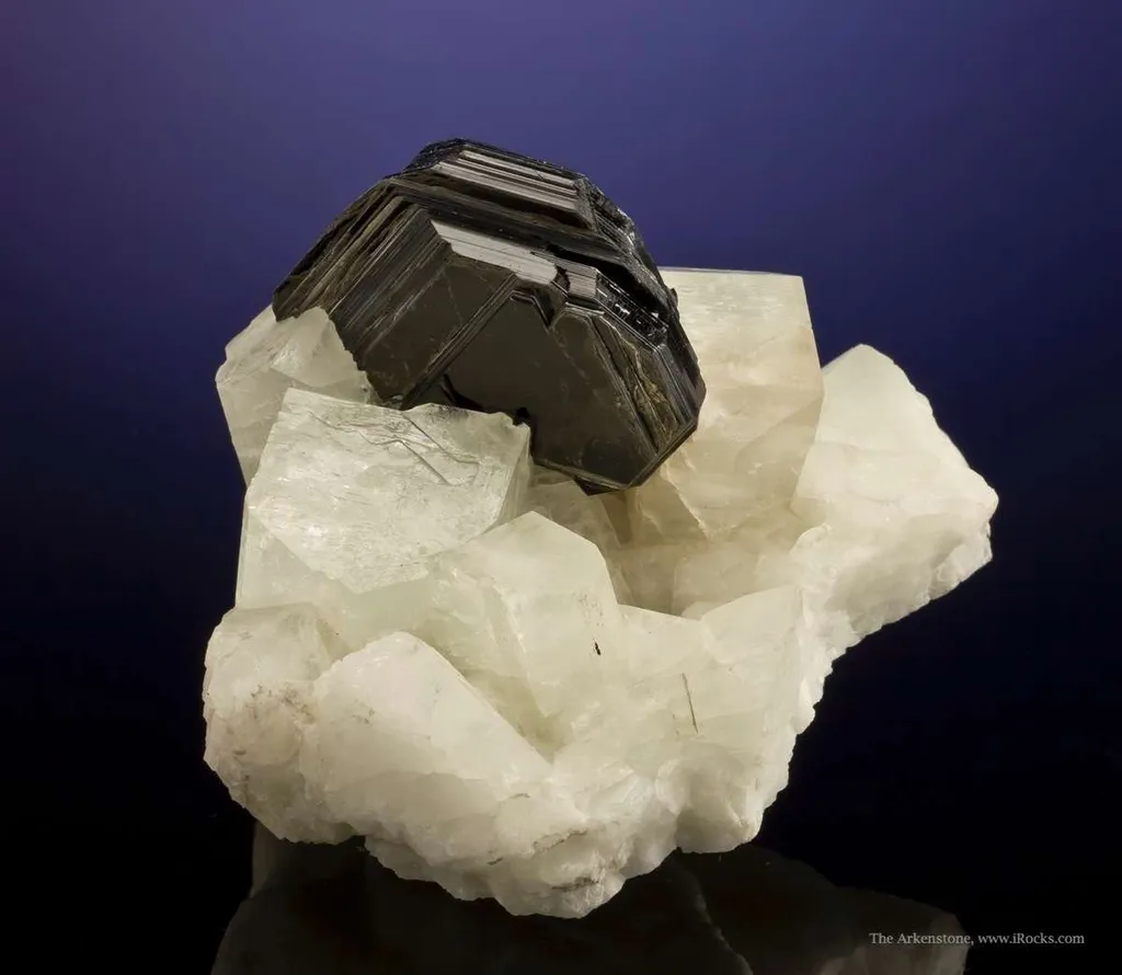 Phlogopite Mica on Orthoclase Feldspar - image 2