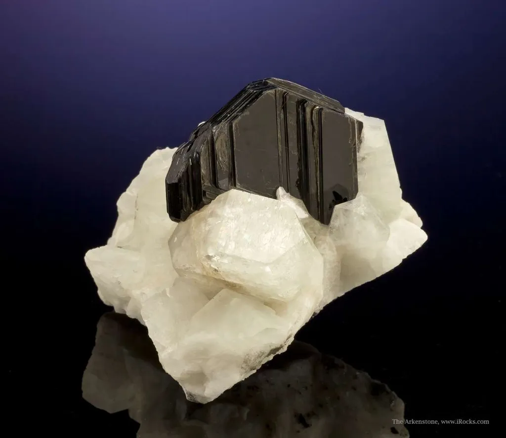Phlogopite Mica on Orthoclase Feldspar - image 3