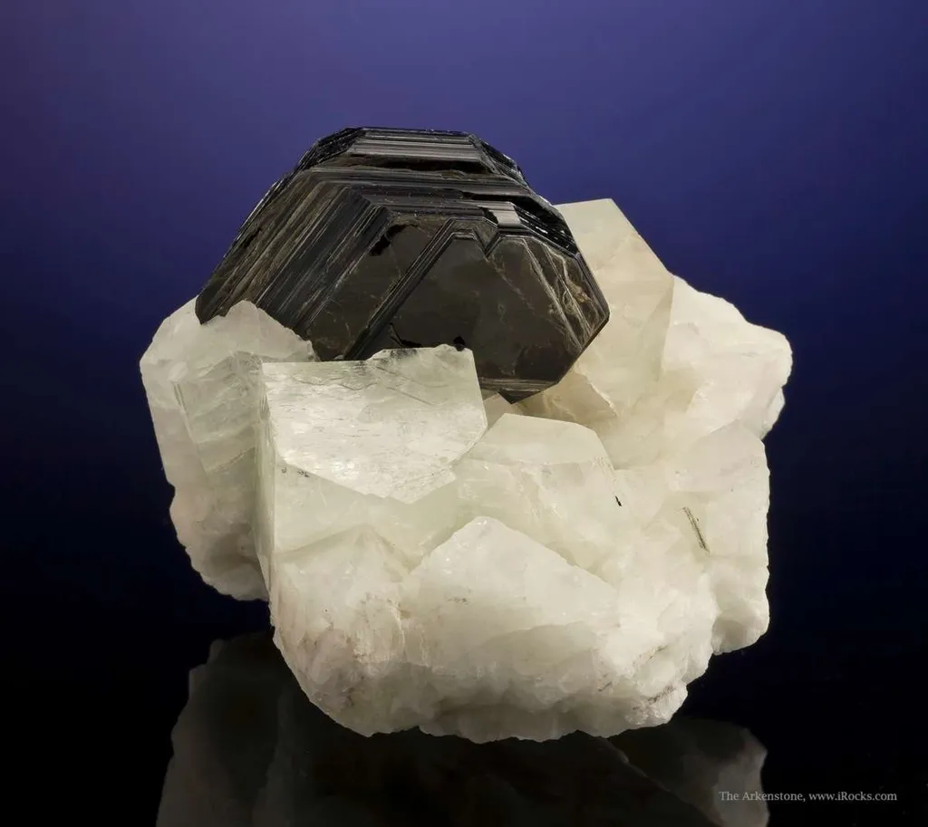 Phlogopite Mica on Orthoclase Feldspar image