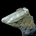 Phosgenite (Fluorescent) on Galena - image 2