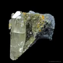 Phosgenite (Fluorescent) on Galena - image 1