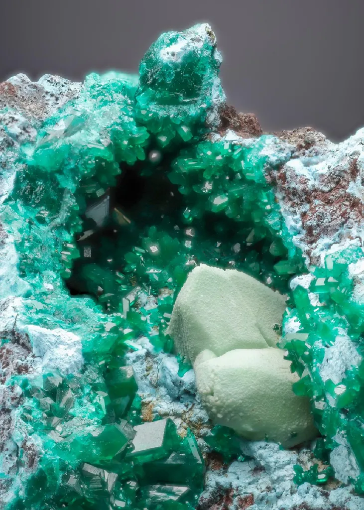 Phosphohedyphane with Dioptase image