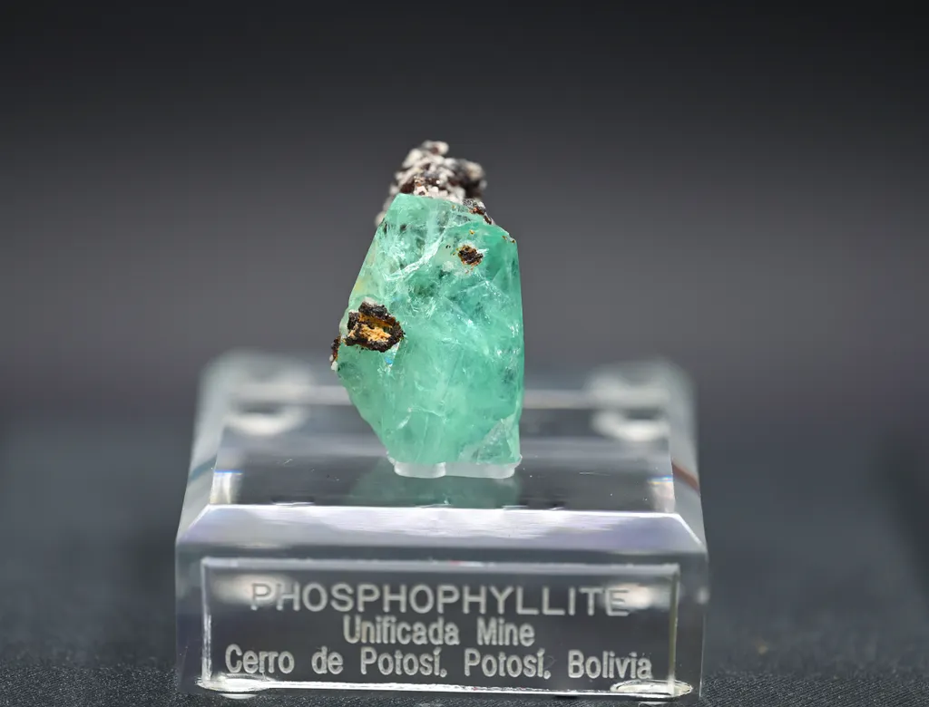 Phosphophyllite from Bolivia, Potosí, Cerro de Potosí image