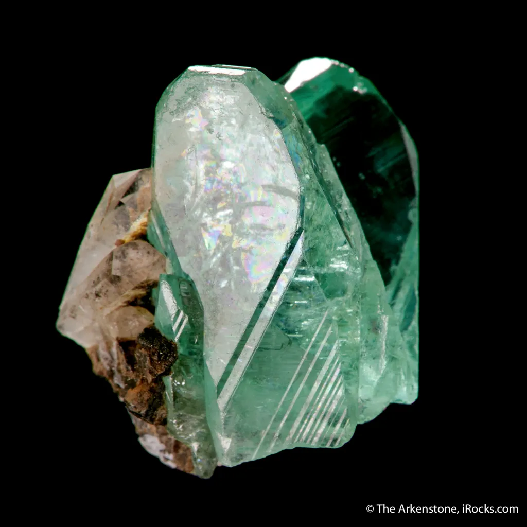 Phosphophyllite with Quartz image