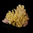 Phosphorescent Calcite on Mordenite with Iron Inclusions – Rare Mineral Specimen from India - image 3