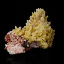 Phosphorescent Calcite on Mordenite with Iron Inclusions – Rare Mineral Specimen from India - image 2