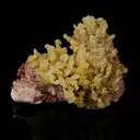 Phosphorescent Calcite on Mordenite with Iron Inclusions – Rare Mineral Specimen from India - image 1