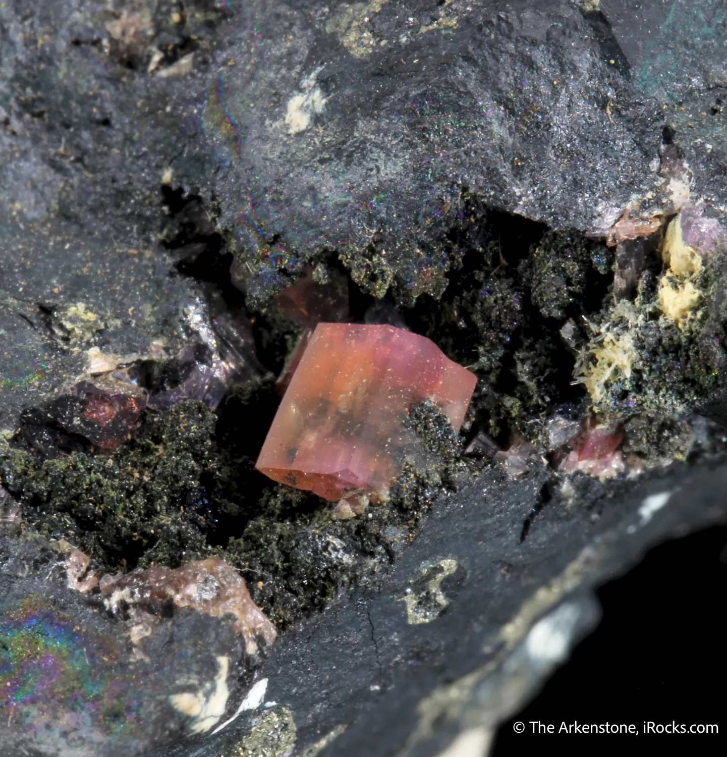 Phosphosiderite with Barbosalite and Pyrite - image 1