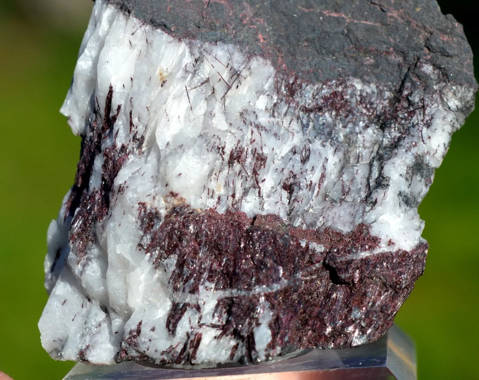 Piemontite 112 grams - Falotta, Tinizong, Albula Region, Grisons, Switzerland - image 2