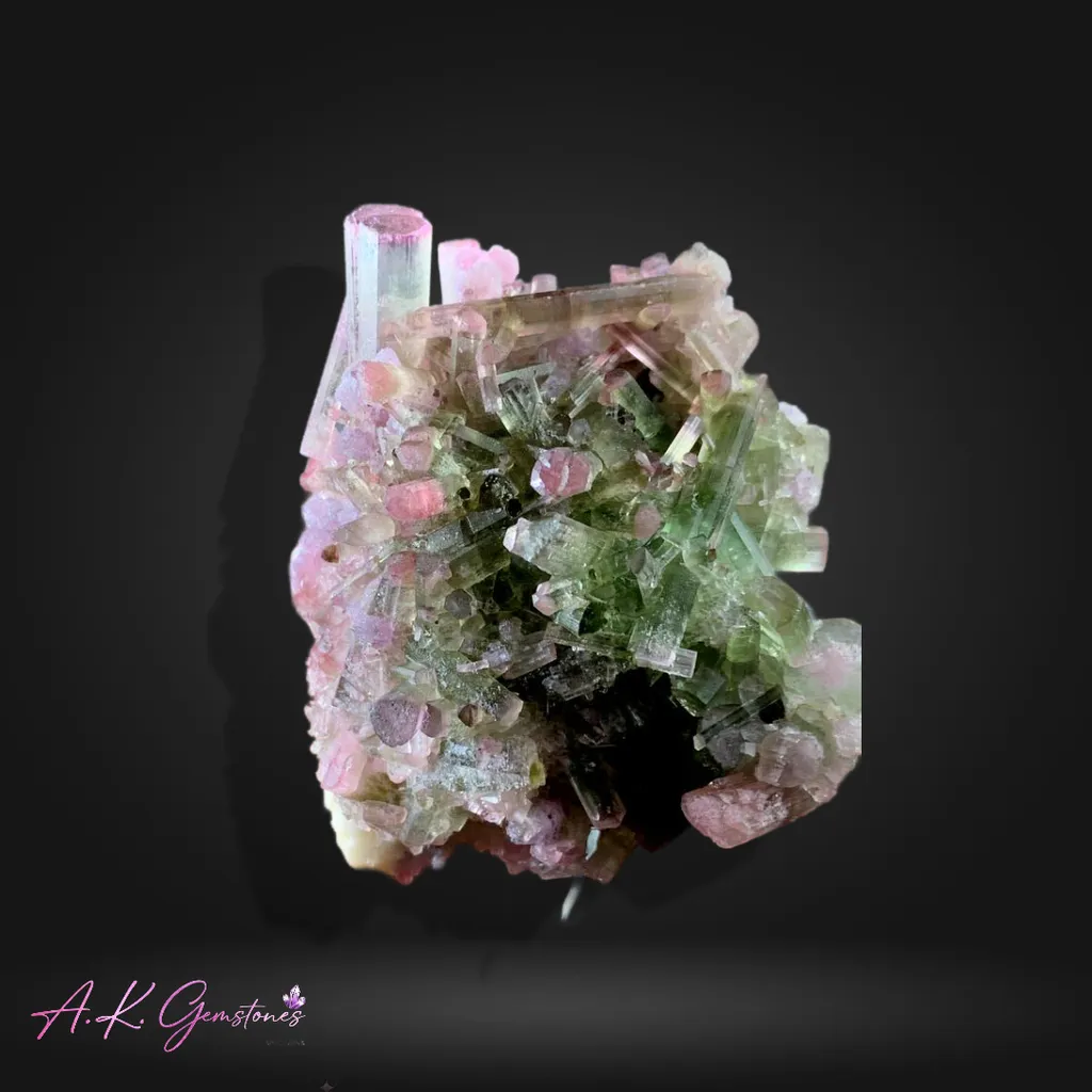 Pink and Green Tourmaline from Afghanistan image