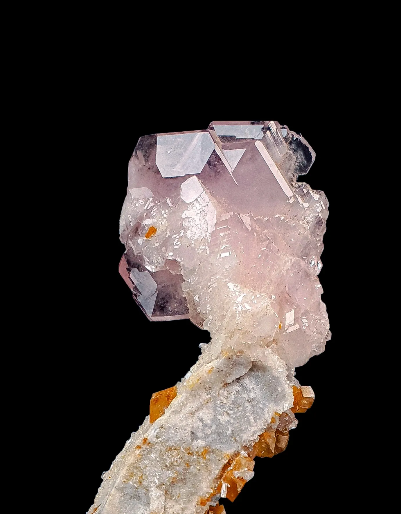 Pink Apatite and Rutile - image 1