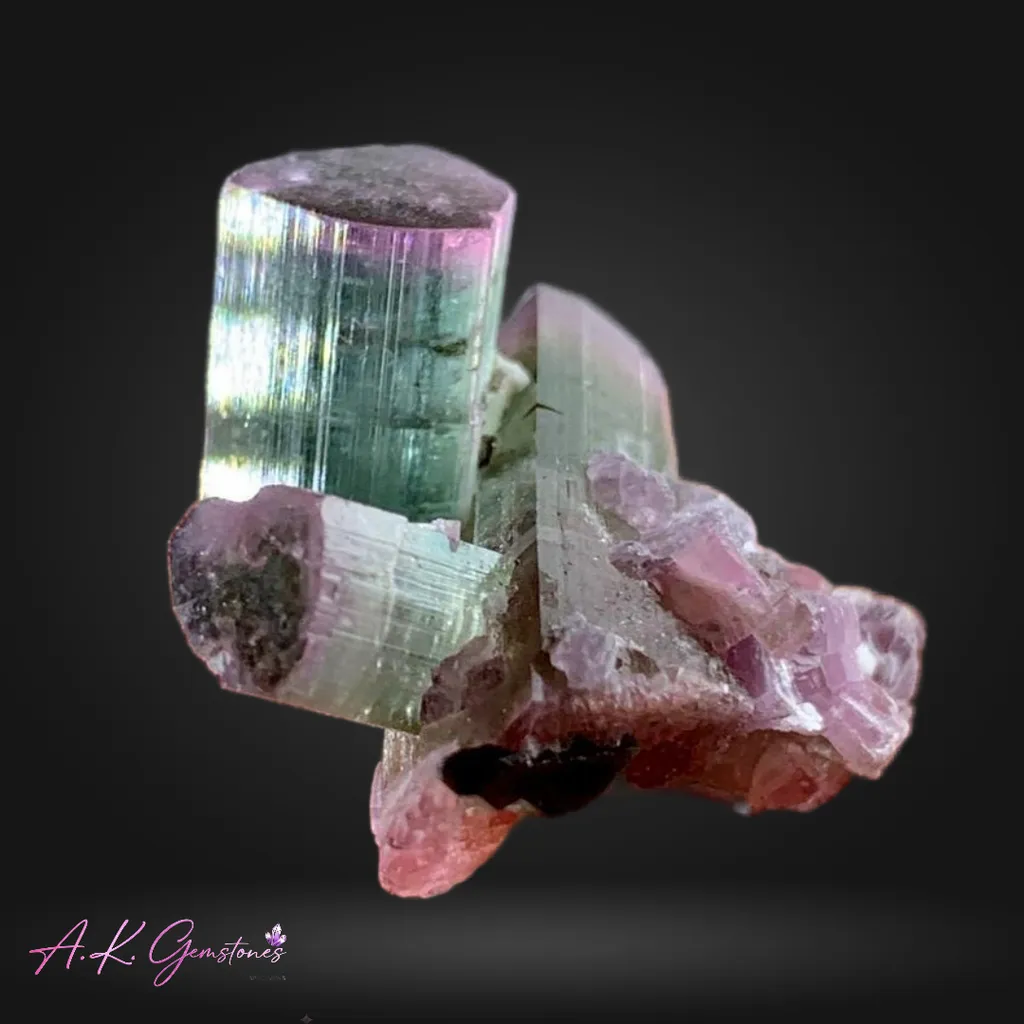Pink Cap Tourmaline from Afghanistan image