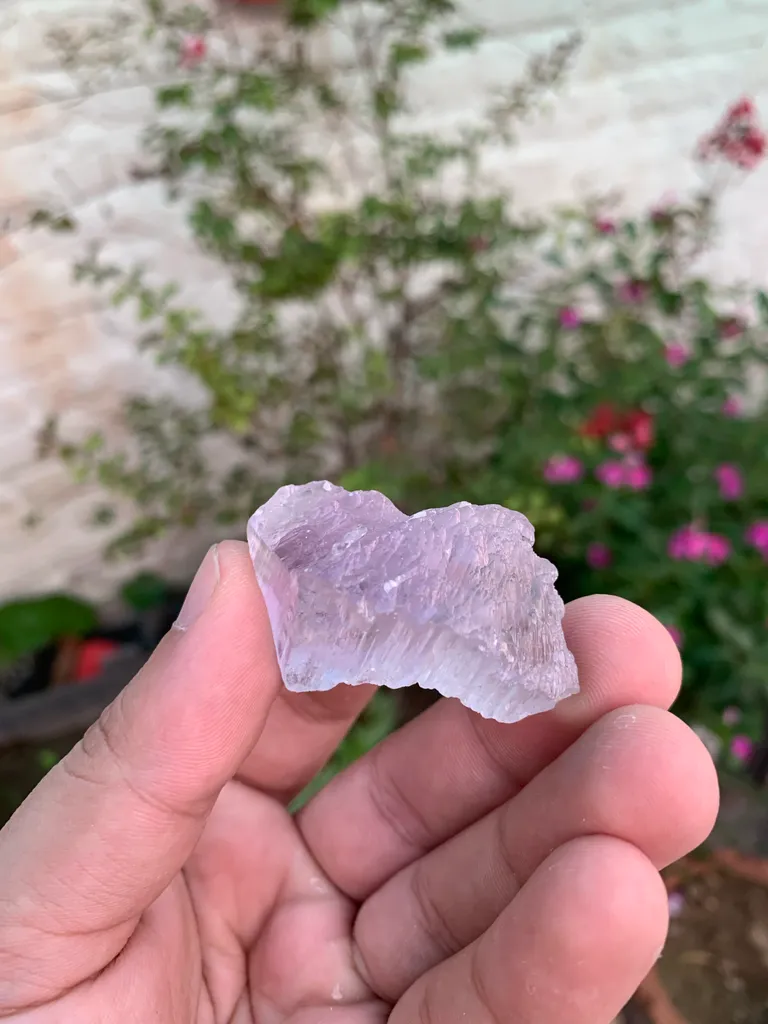 Pink Etched Kunzite Crystal from Afghanistan - image 7