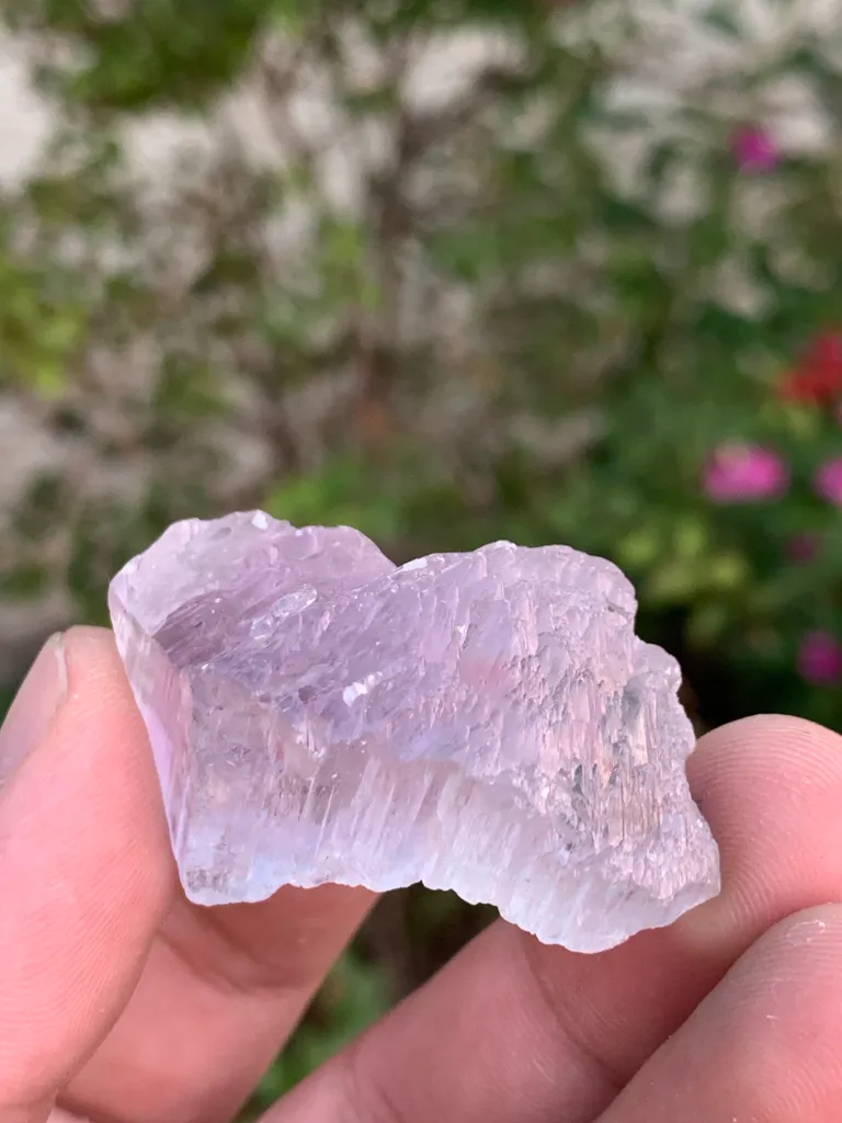 Pink Etched Kunzite Crystal from Afghanistan - image 5