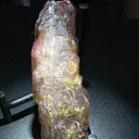 Pink f fire  smoky quartz with covelite inclusions floater - image 2