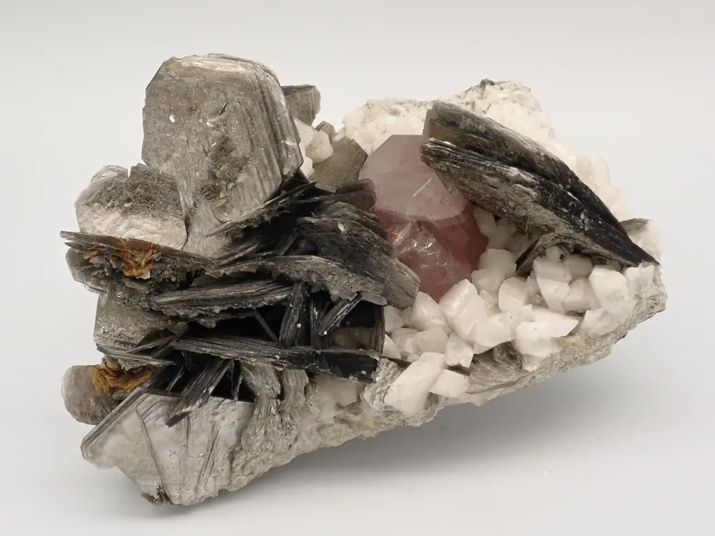 Pink Fluorapatite with Muscovite image