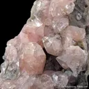 Pink Fluorapophyllite-(K) on Calcite - image 1