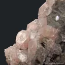 Pink Fluorapophyllite-(K) on Calcite - image 4