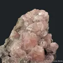 Pink Fluorapophyllite-(K) on Calcite - image 3