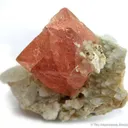 Pink Fluorite on Adularia - image 2