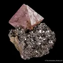 Pink Fluorite on Arsenopyrite - image 4