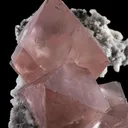 Pink Fluorite on Feldspar - image 2