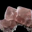 Pink Fluorite on Feldspar - image 3