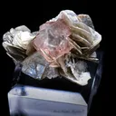 Pink Fluorite on Muscovite - image 3