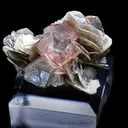 Pink Fluorite on Muscovite - image 3