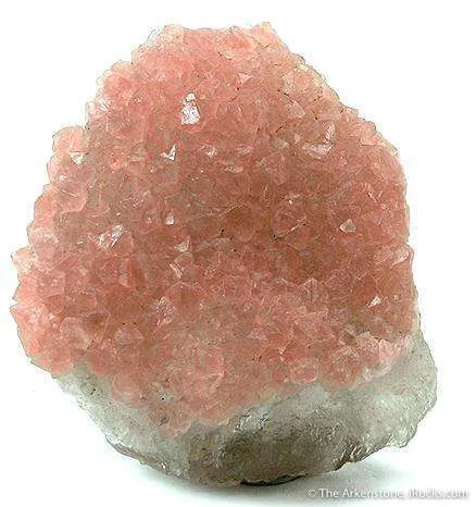 Pink Fluorite on Quartz image