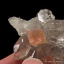 Pink Fluorite on Quartz - image 3