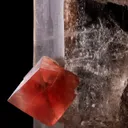 PINK FLUORITE ON SMOKY QUARTZ Tiefengletscher, Furka, Uri, Switzerland - image 3
