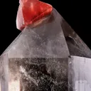 PINK FLUORITE ON SMOKY QUARTZ Tiefengletscher, Furka, Uri, Switzerland - image 4