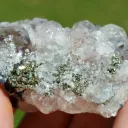 Pink Fluorite & Pyrite 118 grams - Huanzala Mine, Huanzala, Bolognesi Province, Ancash, Peru - image 5