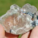 Pink Fluorite & Pyrite 118 grams - Huanzala Mine, Huanzala, Bolognesi Province, Ancash, Peru - image 6