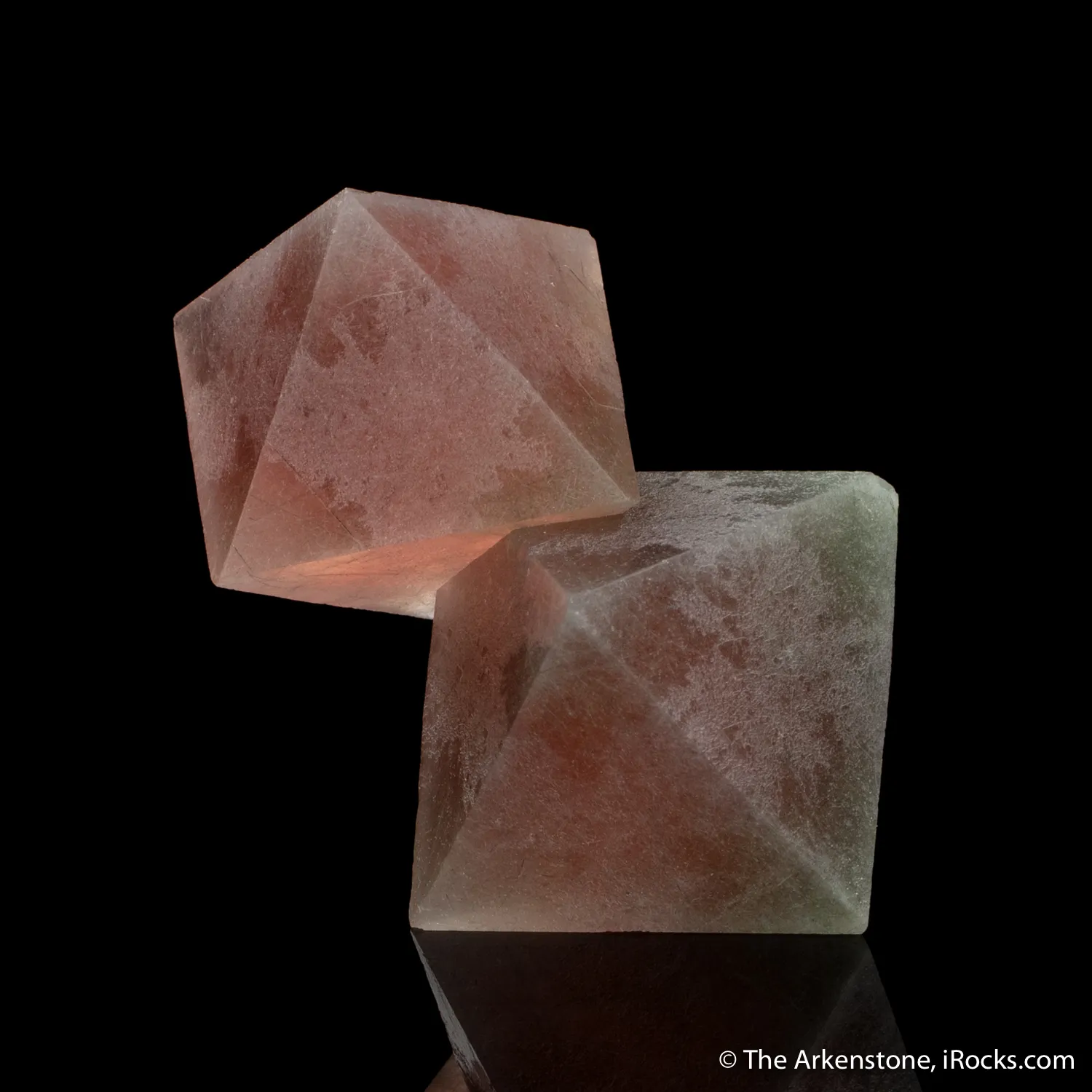 Pink Fluorite with Byssolite inclusions - image 1