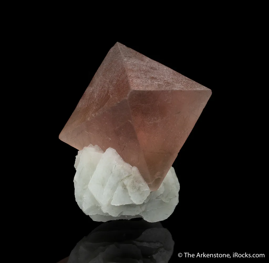 Pink Fluorite with Calcite image