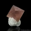 Pink Fluorite with Calcite - image 1