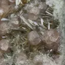 Pink Garnet with Diopside on Matrix - image 4