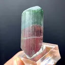 Pink-Green Zoning Bicolor Tourmaline Crystal from Afghanistan - image 8