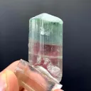 Pink-Green Zoning Bicolor Tourmaline Crystal from Afghanistan - image 7
