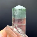 Pink-Green Zoning Bicolor Tourmaline Crystal from Afghanistan - image 4