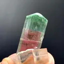 Pink-Green Zoning Bicolor Tourmaline Crystal from Afghanistan - image 3