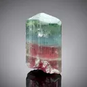 Pink-Green Zoning Bicolor Tourmaline Crystal from Afghanistan - image 1
