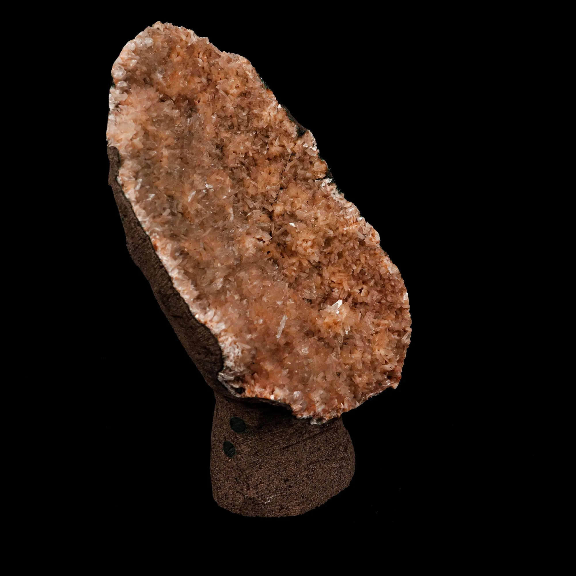 Pink Heulandite Crystals Self Standing Geode Natural Mineral Specimen - image 2